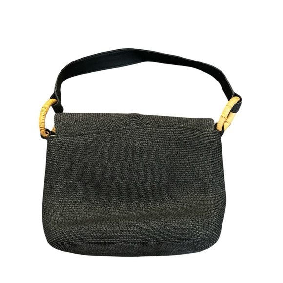 Eric Javits Black Squishee Shoulder Bag - Picture 2 of 7